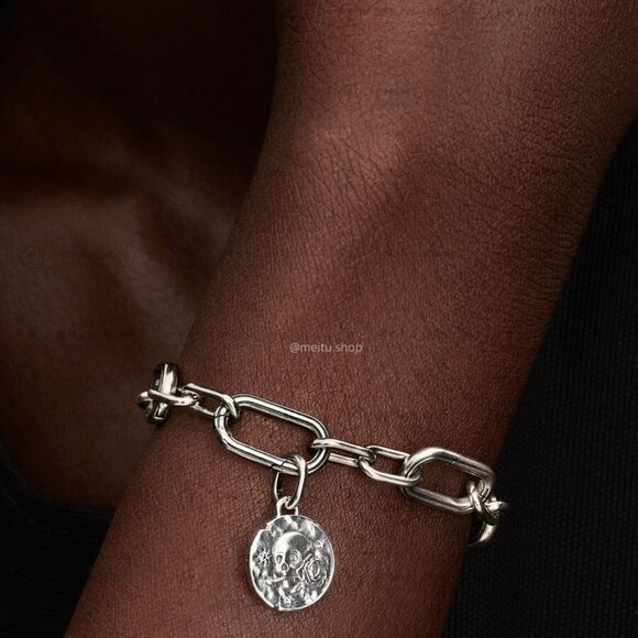 Pandora Skull Medallion Charm|Pendant - Picture 2 of 2